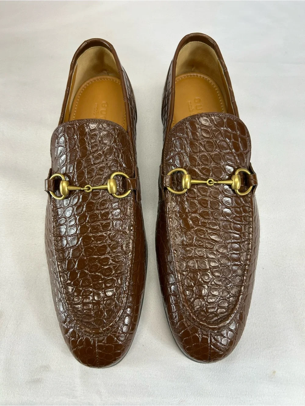 Gucci Men's Gucci Jordaan crocodile loafer